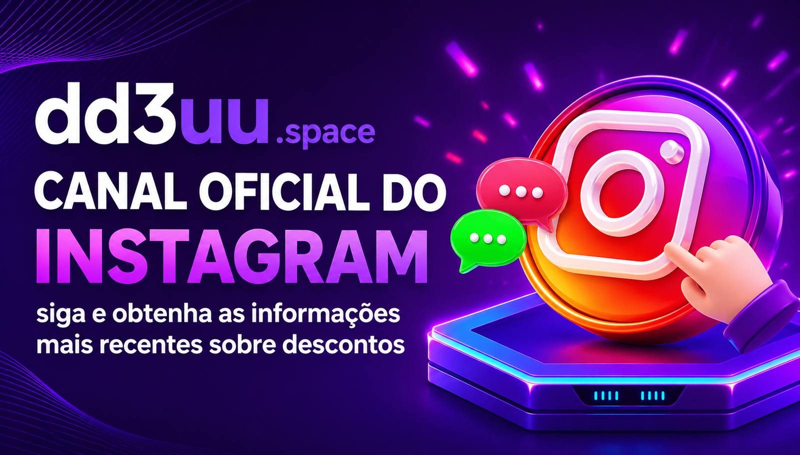 CANAL OFICIAL DO INSTAGRAM